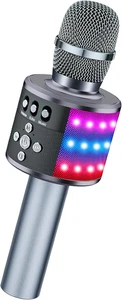 Karaoke Microphone for Kids & Adults - Bluetooth Microphones Singing Mic with Di - Picture 1 of 12