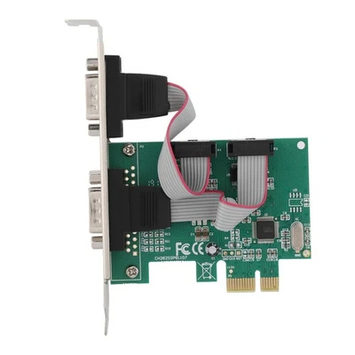ㄧ2 Port 2*RS-232 Serial Port COM To PCI-E PCI Express Card Adapter Converter - Image 1 of 4