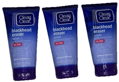 3 X Clean & Clear® Borrador de Espinillas Exfoliante Lavado Facial Sin Aceite OLD FORMULA 5 OZ Foto 1 de 4