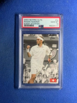 2003 Netpro Elite Roger Federer Rookie RC Event Starter #S2 PSA 10 GEM MT - Image 1 of 2