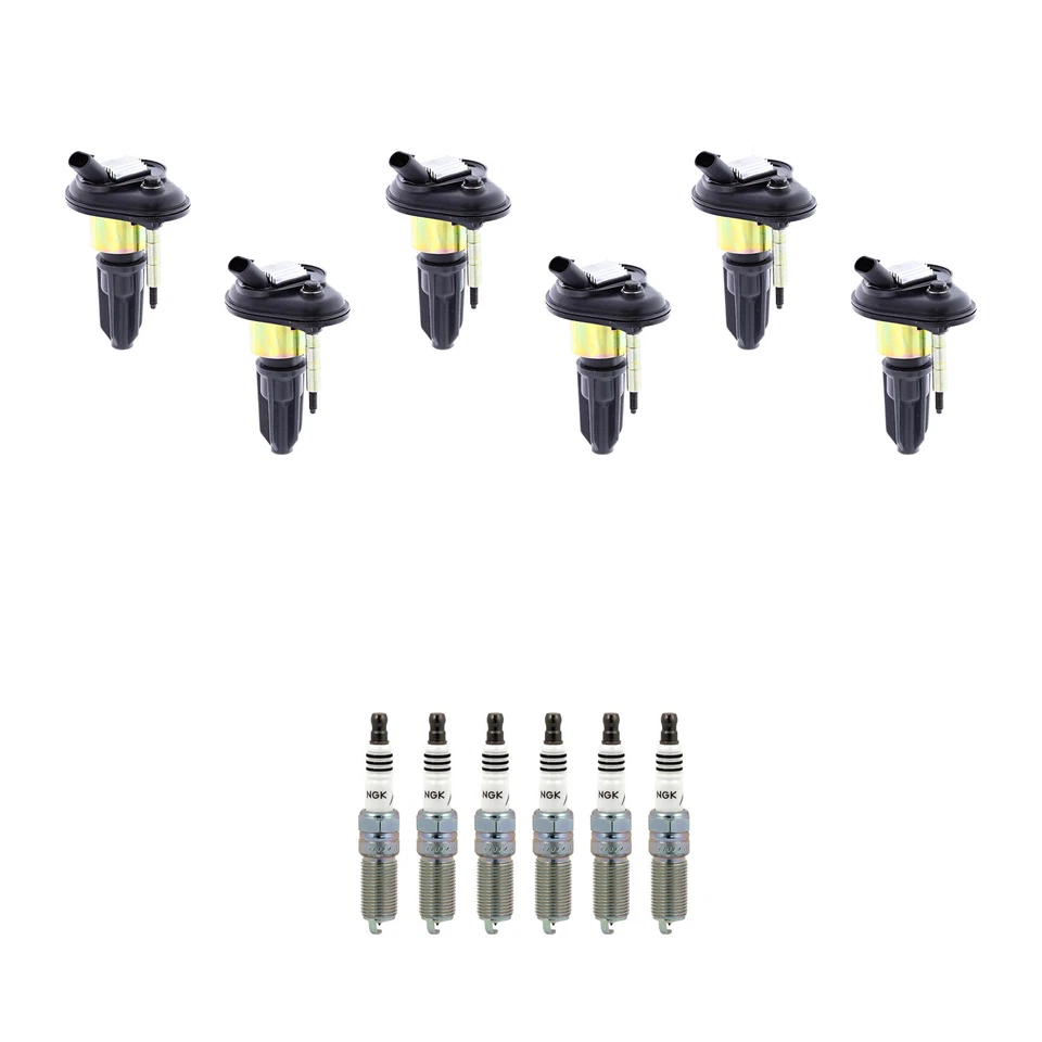 Kit de bujías Denso 6 bobina de encendido 6 NGK Iridium IX para Trailblazer Envoy L6 Foto 1 de 1