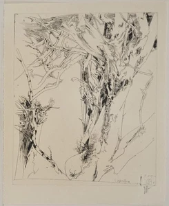 Horst Janssen / aguafuerte / 1985 / Langenhorn / firmado a mano - Imagen 1 de 3