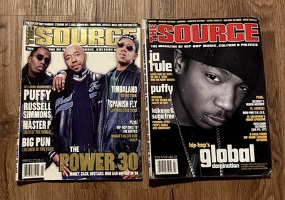 The Source Magazine Puff Diddy Daddy Russell Simmons Master P #113 Ja Rule #138 - Imagem 1 de 3