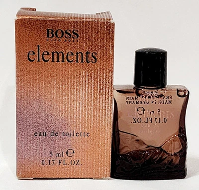 Hugo Boss ELEMENTS Eau De Toilette EDT Splash Hombres Miniatura 0,17 oz/5 ml Nuevo Foto 1 de 4
