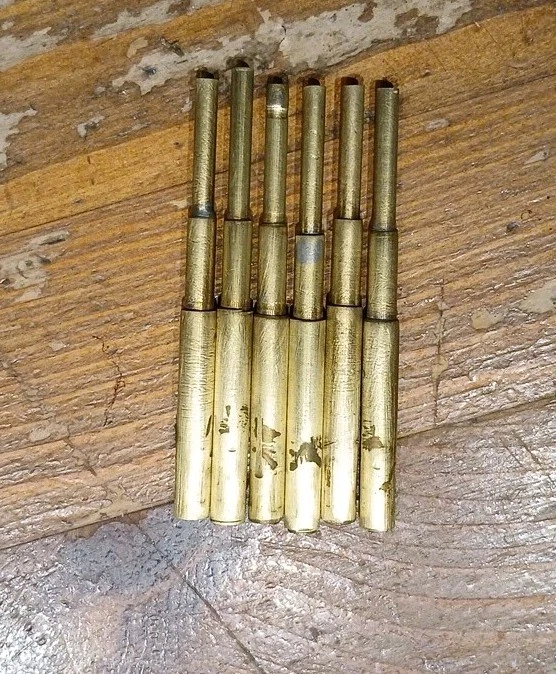 Geschützrohre Messing 60x5mm 6Stück Gebraucht - Bild 1 von 1