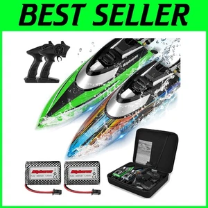 R308 Mini RC Boat Set - 2 Packs for Ultimate Racing with Night Navigation Lights - Picture 1 of 9