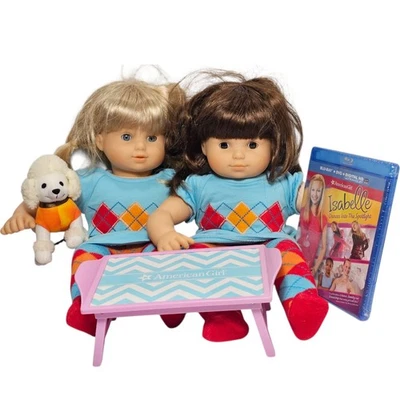 Lote Coleccionable Muñecas American Girl Bitty Baby Twins 15" Rubia y Morena Raro Foto 1 de 4