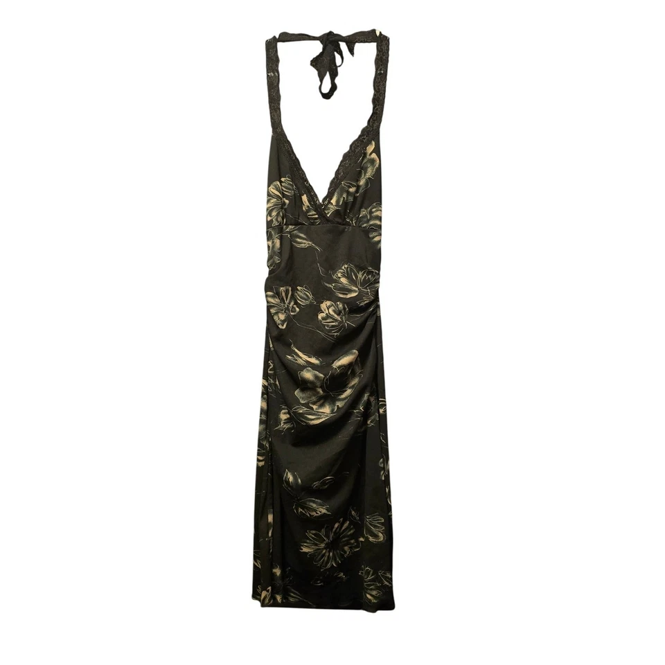 Y2K Vintage Heart Moon Star Lace Halter Dress - Image 1 of 4