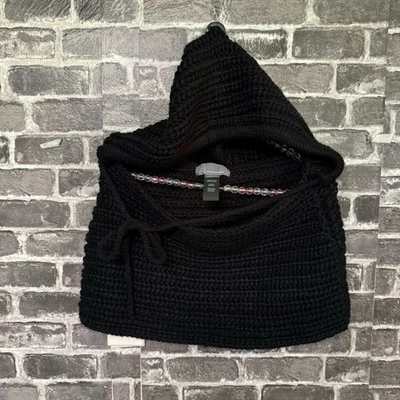 Anthropologie Bufanda Capucha Negro 100% Acrílico Foto 1 de 4