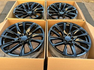 2025 22" Black Set of 4 Wheels Chevy Silverado Tahoe Suburban GMC Sierra Yukon - Image 1 of 4