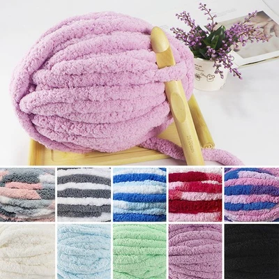 5X250g/Ball Thick Chunky Yarn Chenille Milk Soft for Crochet Knitting Blanket UK - Image 1 of 4