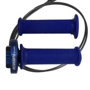 Accossato blue quick throttle control grips blue Kawasaki Ninja 400 2018-2019 - Picture 1 of 7