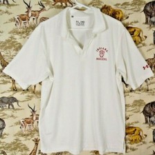 Under Armour Polo Shirt Heat Gear Loose Fit "Indiana Hoosiers" Men's M Chest 46"