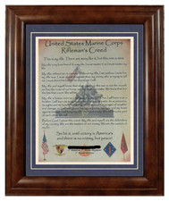 Mc-Best: Marine Corps Rifleman's Creed Framed Matted Personalized