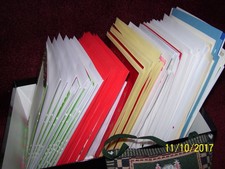Lot Of 157 Christmas Greeting Cards & Envelopes, Kitty Pillow, Christmas Tags +