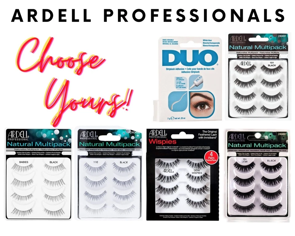 Ardell 4 Pairs - Natural - 101/101 Demi/Babies/110/Demi Wispies Eye Lashes - Image 1 of 1