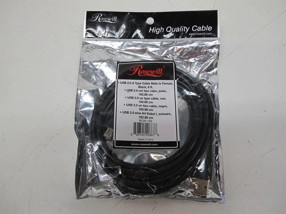 Rosewill High Quality Cable RCW-100 USB 2.0 Type A Male to Female - Image 1 of 2