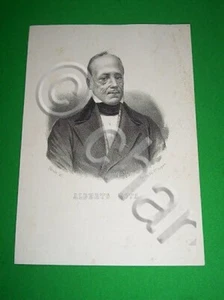 Stampa Incisione d' epoca Tipografia Doyen Torino - Alberto Nota - 1850 ca - Picture 1 of 1