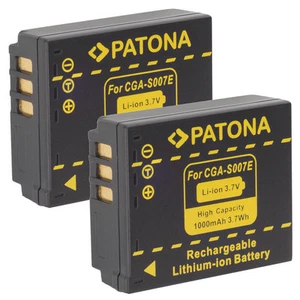 2 x Akku für Panasonic Lumix DMC-TZ2, DMC-TZ3, DMC-TZ4, DMC-TZ5 - CGA-S007-E - Bild 1 von 1