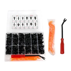 240pcs Auto Car Bumper Retainer Clips Kit Fastener Remover Push Pin Rivet Screw - Picture 1 of 3