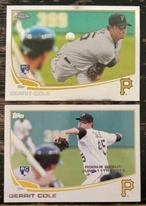 GERRIT COLE 2013 Topps RC LOT! Chrome #210 Update US265 ROOKIE! Yankees MINT - Picture 1 of 2
