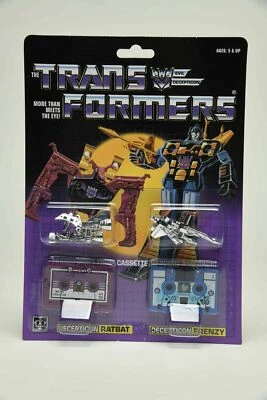 Трансформеры G1 Переиздание Кассета Десептикон RATBAT FRENZY Подарочные Игрушки - Изображение 1 из 4