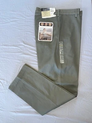 Брюки хаки Haggar Classic Fit стойкие к пятнам цвета Freedom оливковые. 30 X 31, новый с Ярлыками!! - Изображение 1 из 4