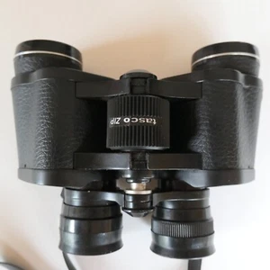 Tasco Zip 2001 Binoculars with Case, 7x35mm Wide Angle, 500 FT/1000 Yds. GUC - Picture 1 of 11