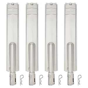 4 Pack 15-13/16 Heavy Duty Cast 304 Stainless Steel BBQ Burners Gas Grill Rep... - Picture 1 of 6