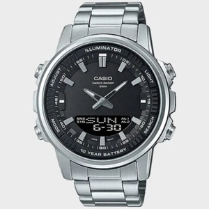 Casio AMW-880D-1A Men's Analogue Metal Wrist Watch - Picture 1 of 4