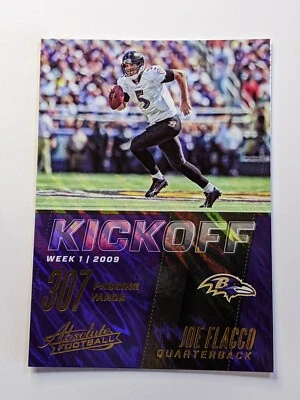 Absolute Football Joe Flacco Kickoff Card No. 19 - Image 1 of 2