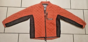 Spyder Orange & Black Quilted Nylon Jacket Kids L 14/16 Mock Collar Unisex - Picture 1 of 11