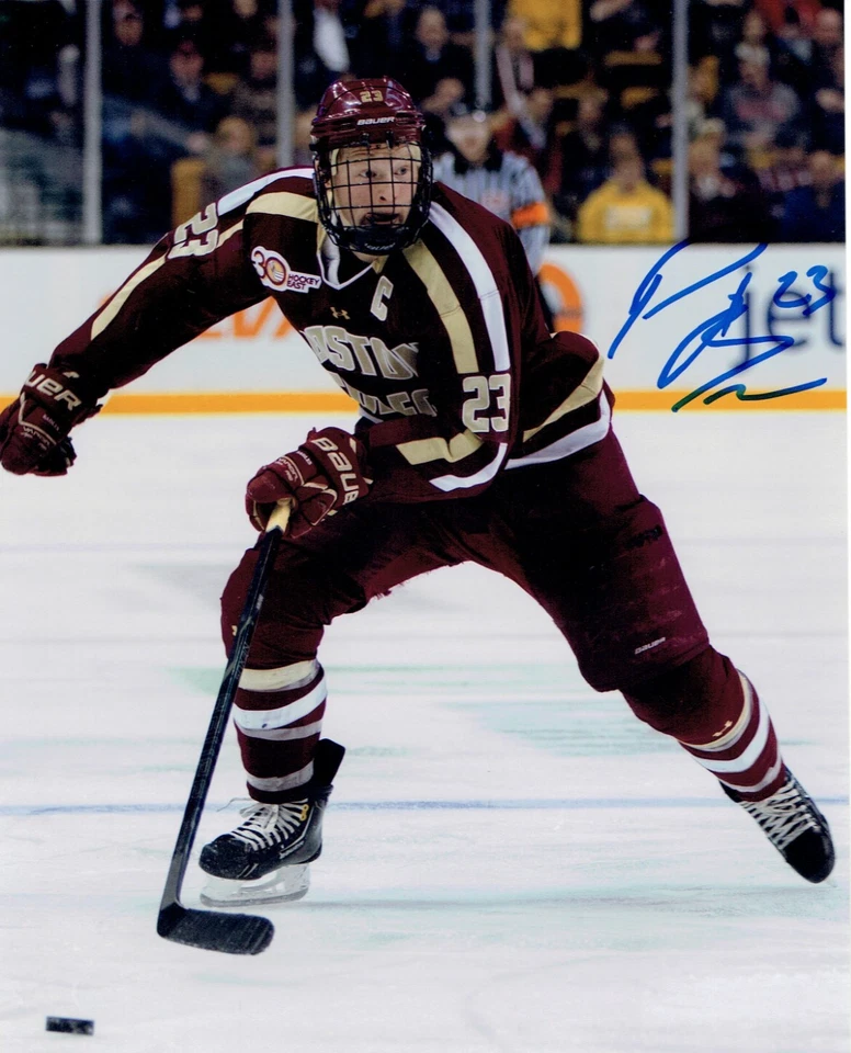 Patrick Brown Signed 8x10 Photo Boston College Eagles AUTOGRAPH Boston Bruins - Image 1 of 1