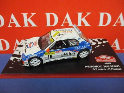 Die cast 1/43 Modellino Auto Peugeot 306 Maxi Rally Monte Carlo 1998 G. Panizzi - Immagine 1 di 4