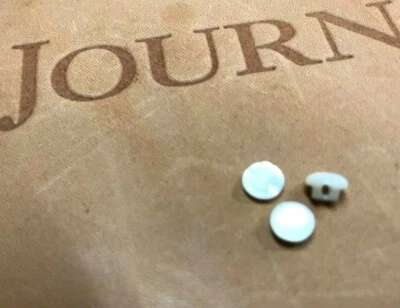 Botones franceses vintage 1/8" madreperla 5 piezas caña de caparazón Foto 1 de 4