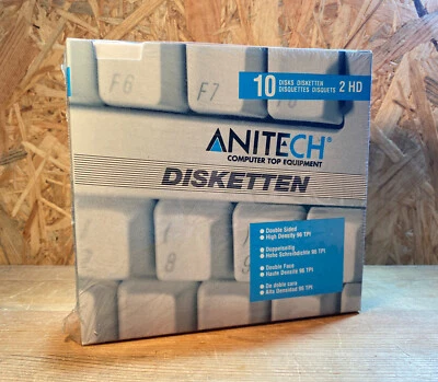 1x pack 5.25 inch floppy disks (contents 10 pieces) NEW & original packaging - Image 1 of 4