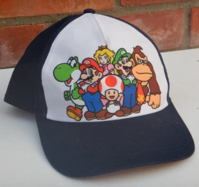 Молодежная темно-синяя/белая бейсболка Super Mario «Mario & Friends» * Nintendo - Изображение 1 из 4