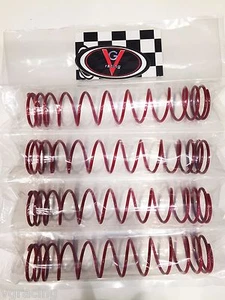 Traxxas® X-Maxx® (4) Tuned Progressive Springs Powder Coated Red By VG Racing - Picture 1 of 1