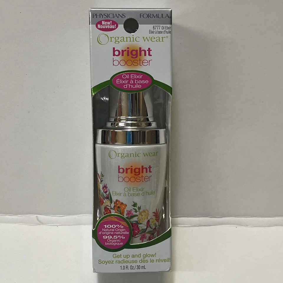 PHYSICIANS FORMULA® ~ Organic Wear Bright Booster Oil Elixir ~ 100% Natural - Image 1 of 1