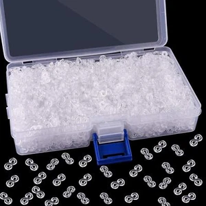 2000 Pcs Loom Rubber Bands S Clips Plastic Band Clips Connectors Refills Kit ... - Picture 1 of 7