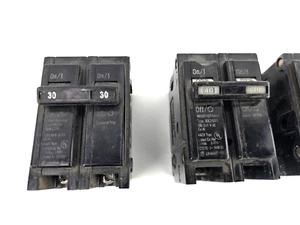 Used 3pcs Cutler/Eaton BR230 BR240 BR250 2 Pole Circuit Breakers 30A 40A 50A - Picture 1 of 3