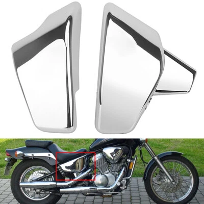 2pcs Battery Side Cover For Honda Shadow VLX 600 VT600C VT600CD Deluxe 1999-2007 Foto 1 de 4