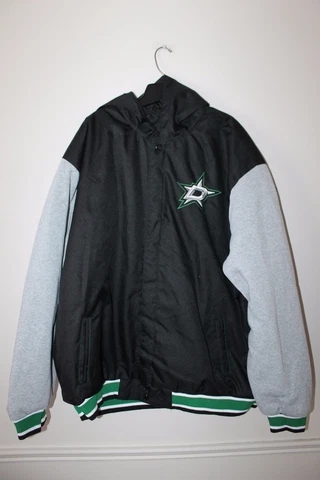 New NHL Dallas Stars Reversible Polyester & cotton hooded jacket men's XXL SALE Cover