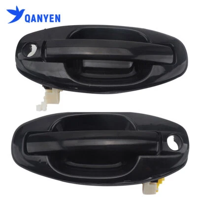 Pair of Front Exterior Door Handles w/Keyhole Fit for Hyundai Santa Fe 2001-2006 Foto 1 de 4