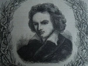 Portrait De Beethoven     Image Ancienne 19ème - Picture 1 of 2