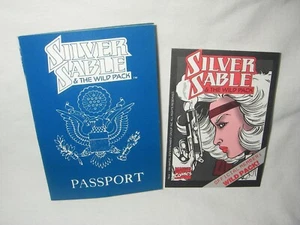 MARVEL COMICS SILVER SABLE THE WILD PACK PROMO CARD & PASSPORT 1991-1992 UNUSED - Picture 1 of 5
