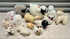 Beautiful Vintage Sheep Toys Collection Of 14 - Picture 1 of 17