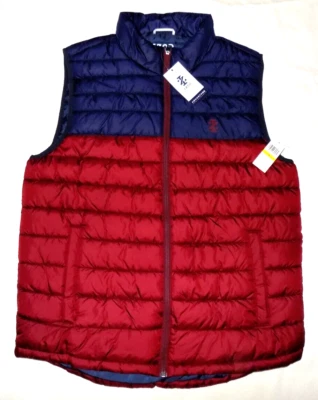 Chaleco acolchado IZOD Advantage Performance para hombre terciopelo granate M nuevo Foto 1 de 4