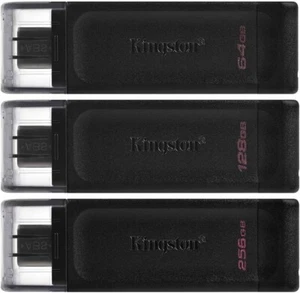 Kingston DataTraveler DT70 USB Flash Drive 64GB 128GB 256GB - Foto 1 di 10