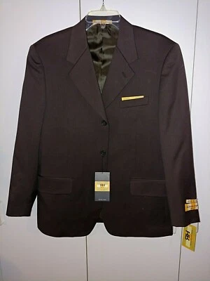 CHAQUETA TRAJE HOMBRE RICHARD HARRIS SUPER LANA FORRADA MARRÓN 3 BOTONES-38S-NUEVA CON ETIQUETAS-LIGERA Foto 1 de 4